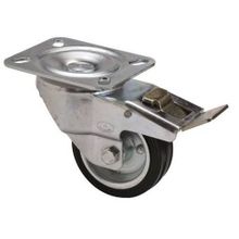 Uygur Kauçuk Tablalı 80 mm 2 Adet Frenli Servis Tekeri