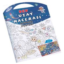 Uzay Macerası Dev Boyama Posteriekrek 0-6 Yaş Yayınları