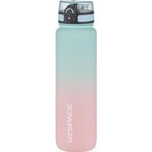 Uzspace 1000 ml Pembe Yeşil Softtouch Ff Collection Tritan Su Matarası