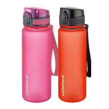 Uzspace 2'li 500 ml FiftyFifty Pembe - Kırmızı Tritan Matara Seti