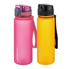 Uzspace 2'li 500 ml FiftyFifty Turuncu - Pembe Tritan Matara Seti
