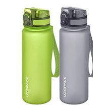 Uzspace 2'li 500 ml FiftyFifty Yeşil-Gri Tritan Matara Seti