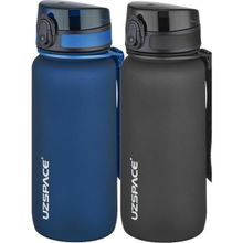 Uzspace 2'li 650 ml Fiftyfifty Lacivert - Siyah Tritan Matara Seti