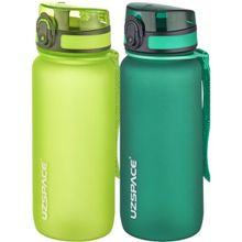 Uzspace 2'li 650 ml Fiftyfifty Yeşil - Haki Tritan Matara Seti