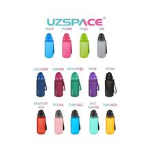 Uzspace 2'li Pipetli 400 ml Fiftyfifty Mavi Yeşil Tritan Matara Seti