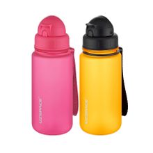 Uzspace 2'li Pipetli 400 ml Fiftyfifty Pembe Turuncu Tritan Matara Seti
