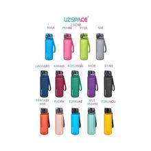 Uzspace 2x500 ml Fifty Fifty Yeşil Buz Mavisi Tritan Matara Seti