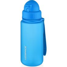 Uzspace Fiftyfifty 400 ml - Mavi Pipetli Koleksyion Tritan Su Matarası