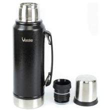 Vaeske 1300 ml Paslanmaz Çelik Siyah Termos