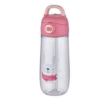 Vagonlife FFVGN6678550 Pipetli Desenli 550 ml Çocuk Su Matarası