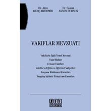 VAKIFLAR MEVZUATI - SANEM AKSOY DURSUN; ARZU GENÇ ARIDEMİR