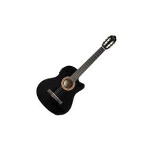 Valencia VC104TCE Black Elektro Klasik Gitar
