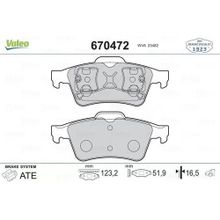 Valeo 670472 Arka Balata