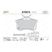 Valeo 670674 Arka Fren Balatası