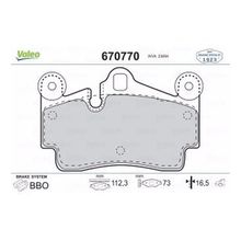 Valeo 670770 Arka Fren Balatası