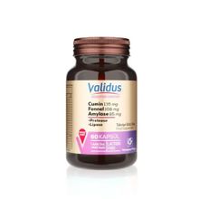 Validus Digestive Comfort Cumin Fennel Amylase 60 Kapsül