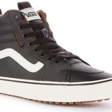 Vans Filmore Hi Vansguard Deri Siyah Marshmallow Erkek Spor Ayakkabı