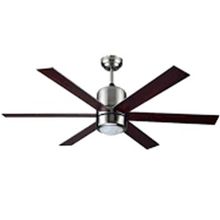 Vanti KCF285 Kahverengi 60W Metal 6 Kanatlı Avizeli Tavan Vantilatörü