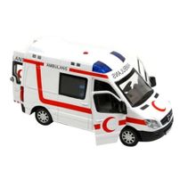 Vardem Oyuncak Metal Sesli Ambulans Minibüsü
