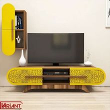 Variant Defne Ceviz-Sarı Tv Sehpası Tv Ünitesi