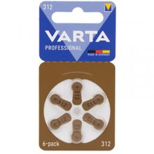 Varta 312 Numara 6'lı Kulaklık İşitme Cihazı Pili