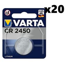Varta CR2450 3V 20 Adet Lityum Pil