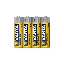 Varta Superlife AA Kalem Çinko Karbon 4'lü Blister Pil