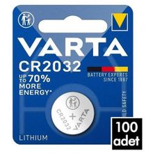 Varta Tekli Ambalaj 100 Adet CR2032 3 V Lityum Pil