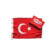 Vatan Bayrak 30x45 cm Polyester Kumaş Türk Bayrağı