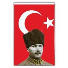 Vatan Bayrak Mustafa Kemal Atatürklü Bayrak - Atalı Türk Bayrağı 50x75cm,NoColor-4fad55d8