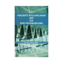 VBSCRIPT KULLANILARAK ASP ILE WEB PROGRAMLAMA - HAMZA EROL