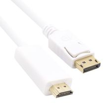 Vcom Cg605l-1.8 Beyaz 1.8mt Display Port Erkek To Hdmi Erkek Kablo