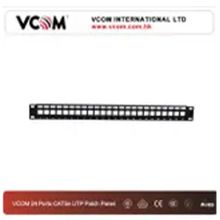 Vcom D15324 24 Port Cat5 Utp Rack M.Patch Panel