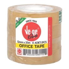 Ve-Ge 12x33mm 4'lü Office Tape Selefon Bant