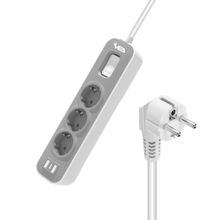 Vea VE-NOVA103 A Class 3'lü Anahtarlı 1.5 mt 4000 Watt 16 Amper Akım Korumalı Priz