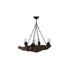 Vedemo Ceiling 4'lü Rustik Ahşap Avize