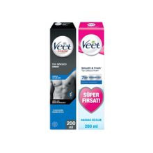 Veet Hassas Erkeklere Özel 200 ml Tüy Dökücü+Veet Hassas 200 ml Tüy Dökücü Krem