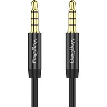Veggieg 2 mt 3.5 mm Jack TRRS Hi-Fi AUX Mikrofon ve Ses Kablosu