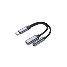 Veggieg 3.5 mm Type-C to Kulaklık ve Type-C Şarj Dönüştürücü Adaptör