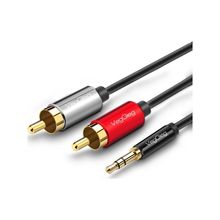 Veggieg 3 mt 3.5 mm AUX to 2 RCA Ses Kablosu