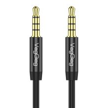 Veggieg 3 mt 3.5 mm Jack TRRS Hi-Fi Aux Mikrofon ve Ses Kablosu