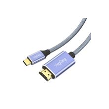 Veggieg 4K 60 Hz Type-C 3.1 to 2.0 Dönüştürücü 2 mt HDMI Kablo