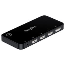 Veggieg 4K HDMI 3 Giriş 1 Çıkış Kumandalı Siyah Görüntü Seçici Switch
