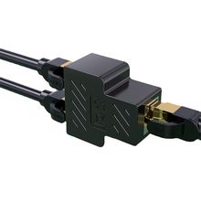 Veggieg RJ45 1 to 2 Siyah Ethernet Splitter Çoğaltıcı Adaptör