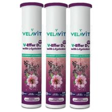 Velavit V-Effer D3 with L-Cysteine Kara Mürver Aromalı 3x20 Efervesan Tablet