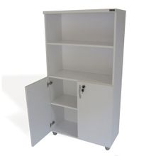 Vena Beyaz 80x35x150 cm Tam Kapak Ofis Dolabı