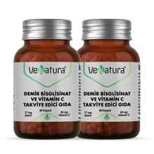 Venatura Demir Bisgilisinat Vitamin C 2x90 Kapsül