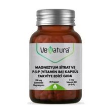 Venatura Magnezyum Sitrat P5P Vitamin B6 90 Kapsül