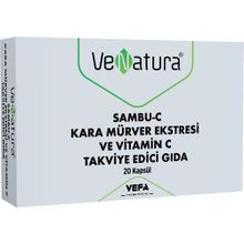 Venatura Sambu-C Kara Mürver Ekstresi Vitamin C 20 Kapsül