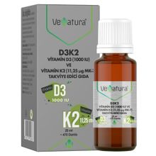 Venatura Vitamin D3 K2 11.25 mcg MK-7 20 ml Damla